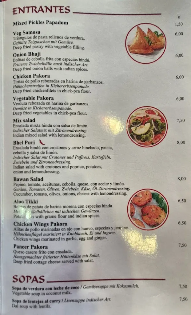 Menu_Restaurante La India_Manacor_image_4