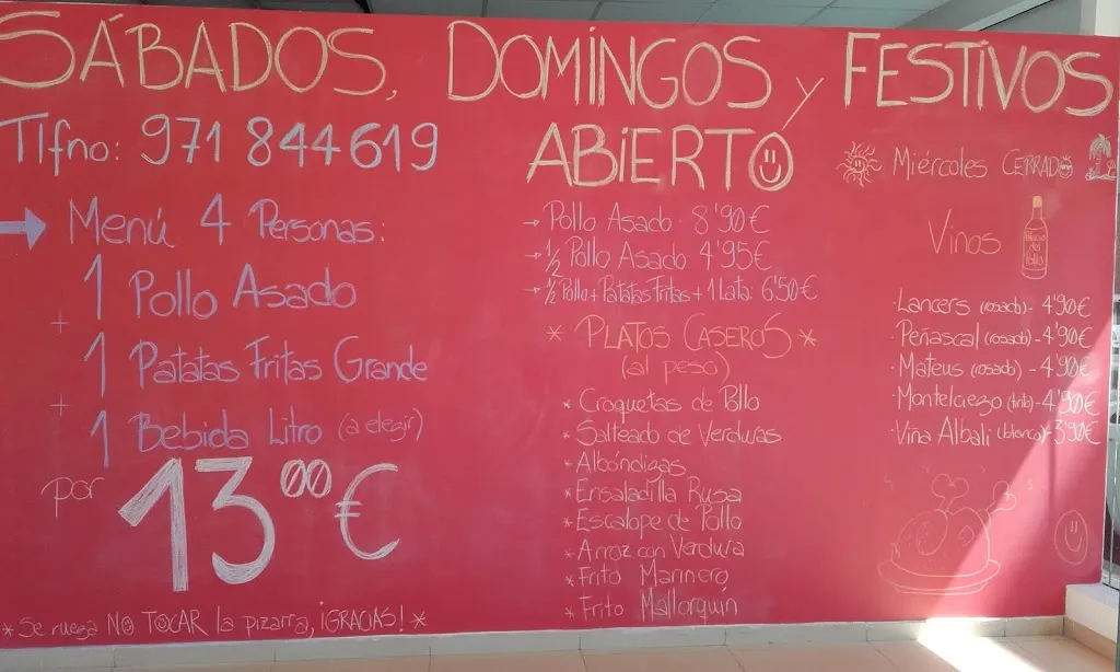 Menu_Asador Palacio Del Pollo_Manacor_image_1