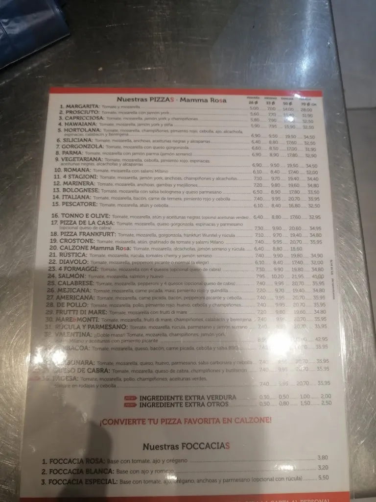 Menu_Pizzeria Mamma Rosa Manacor_Manacor_image_4