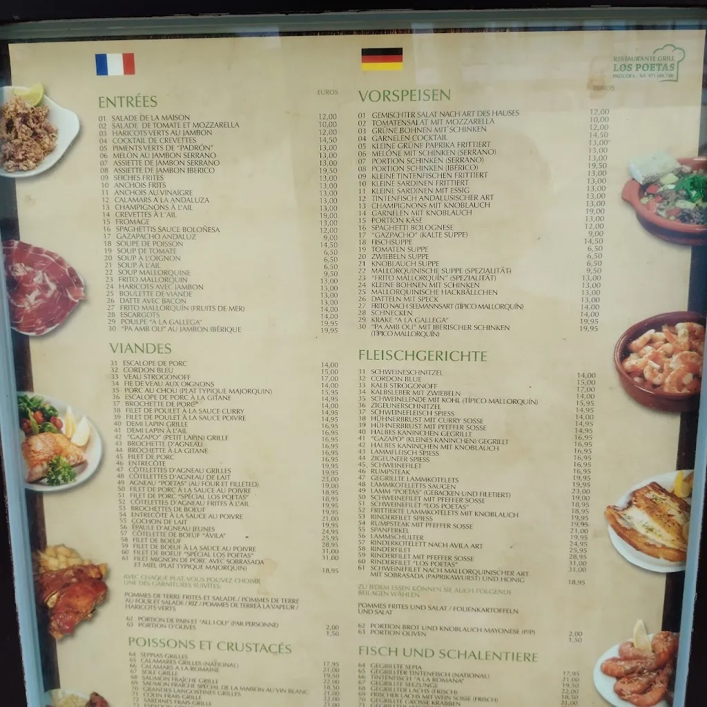 Menu_Los Poetas Andaluces_Peguera_image_2