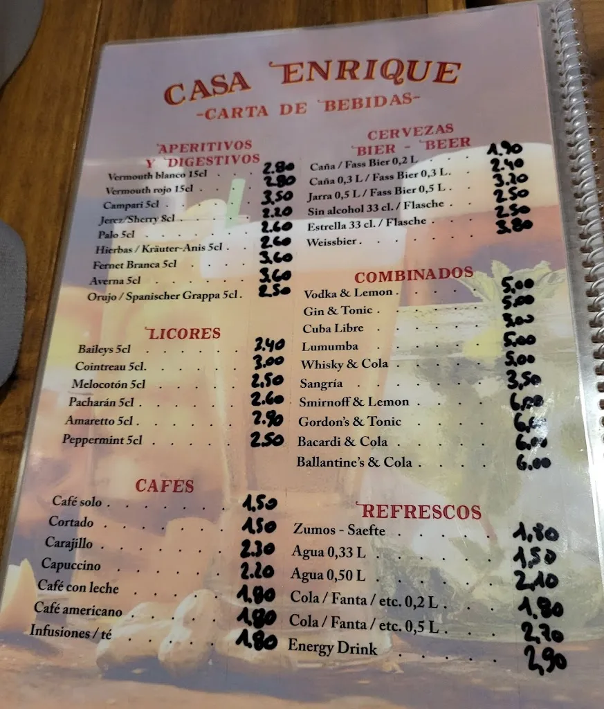 Menü_Casa Enrique_Peguera_Bild_1