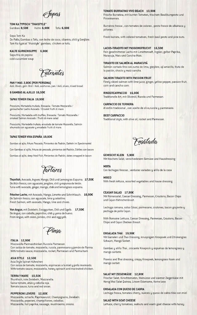 Menu_VIVA BEACH_Peguera_image_2