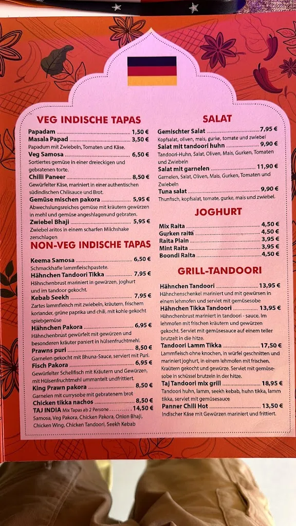 Menu_Taj India Peguera_Peguera_image_3