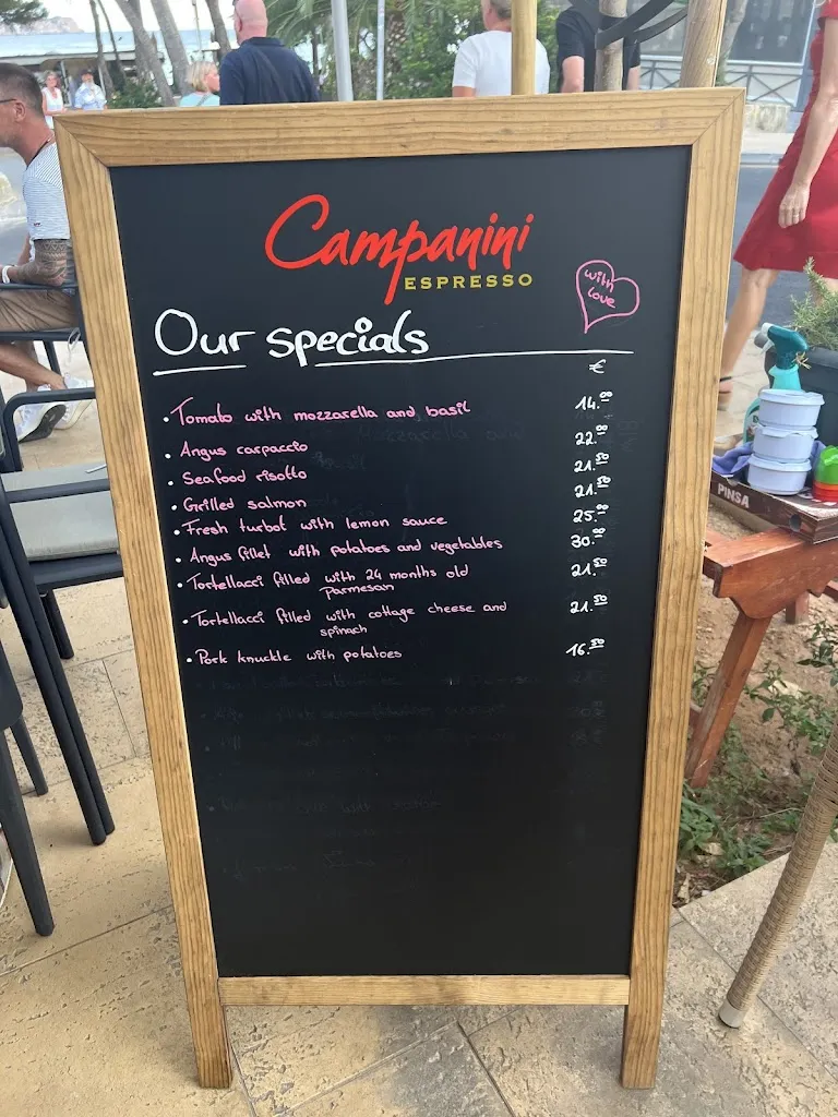 Menü_Osteria Italiana Mallorca_Peguera_Bild_2