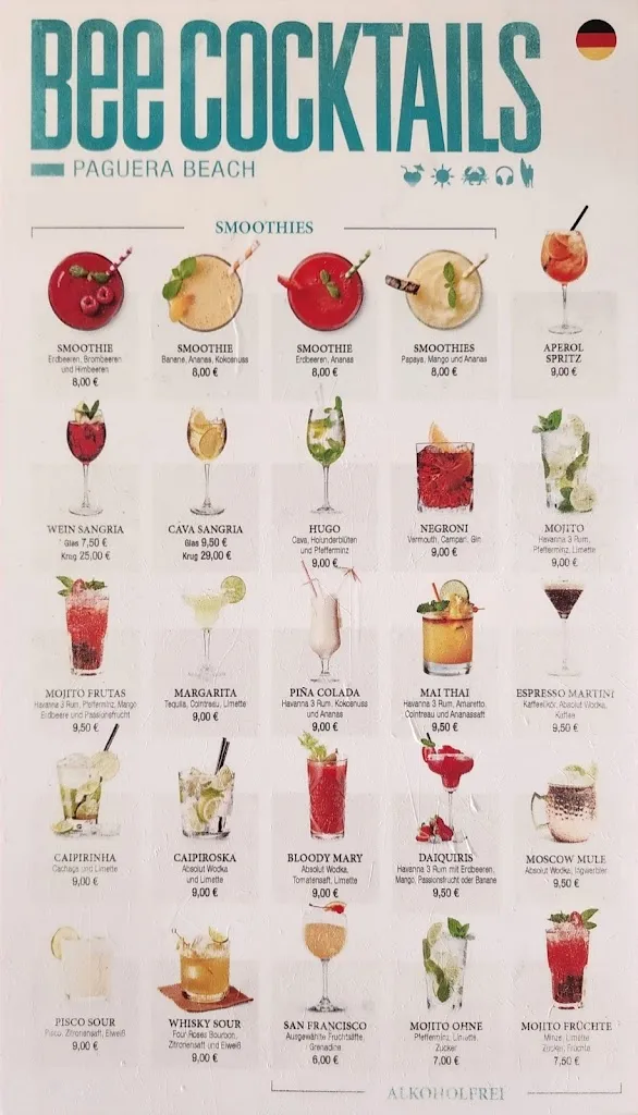 Menu_Beewi Paguera Beach_Peguera_image_4