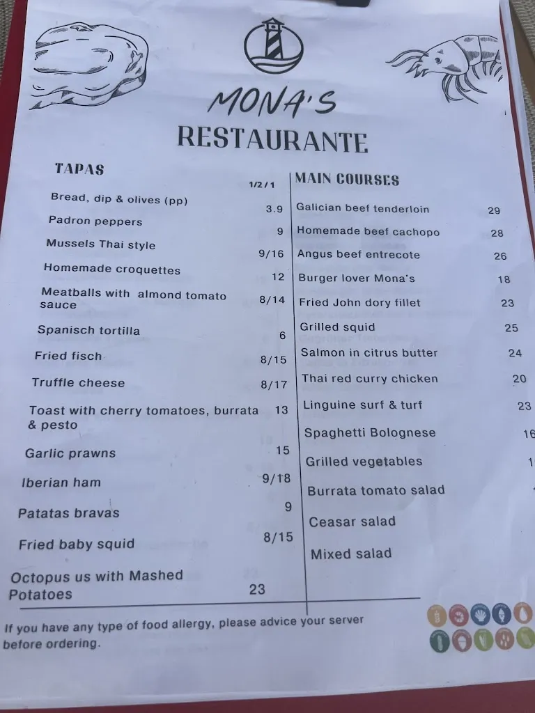 Menu_Mona's Restaurante_Peguera_image_1
