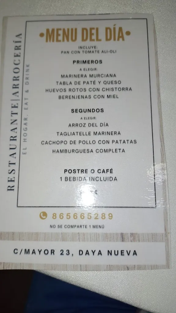 Menu_Restaurante|Arrocería El Hogar - Eat & Drink_Daya Nueva_image_4