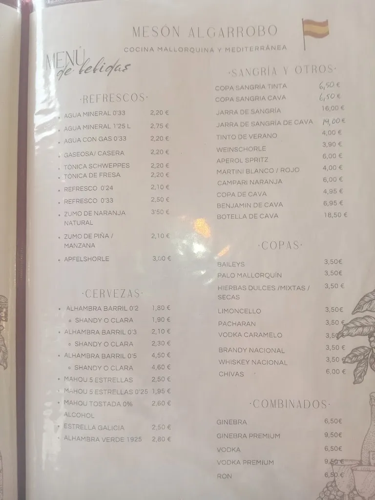 Menu_Restaurante El Algarrobo_Peguera_immagine_1