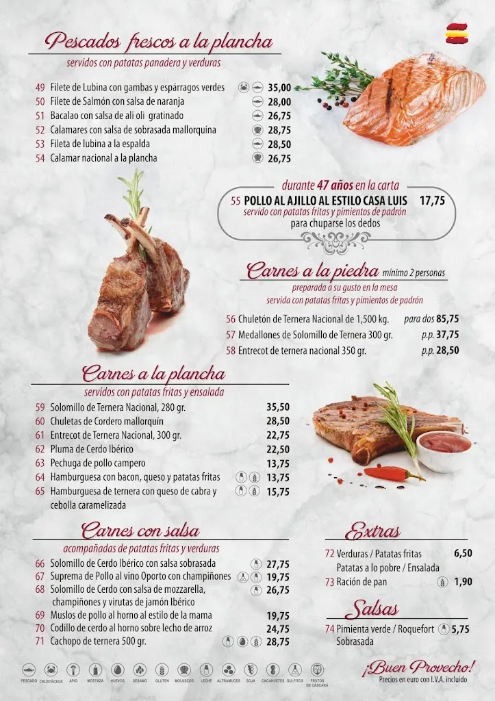 Menu_Restaurante casa Luís_Peguera_immagine_4