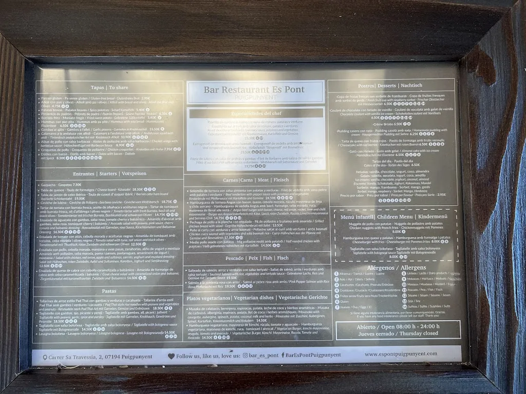 Menu_Bar Restaurant Es Pont_Puigpunyent_image_4