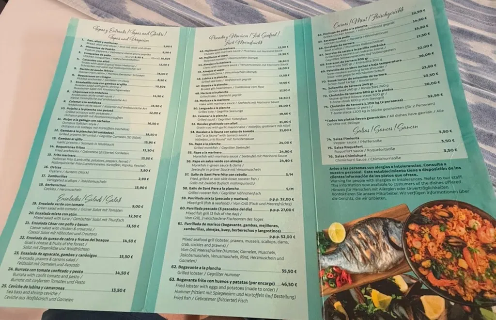 Menu_Arroceria Casa Aurelio_s'Arenal_image_2