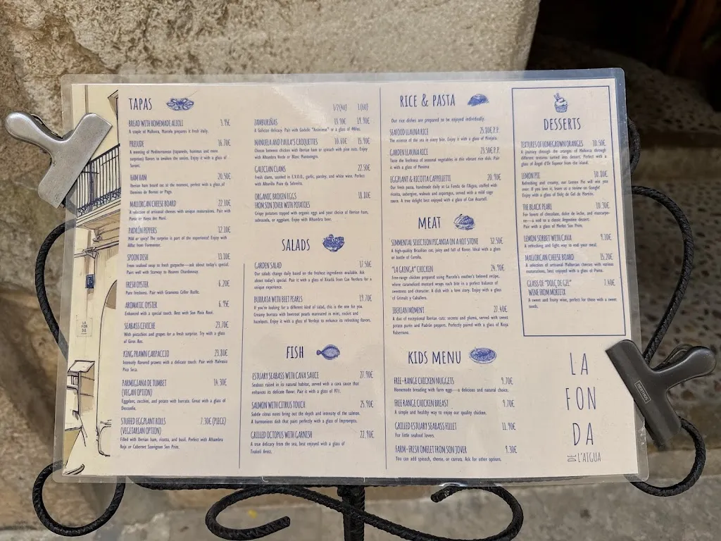 Menu_Restaurante La Fonda de l’Aigua_Pollença_image_1