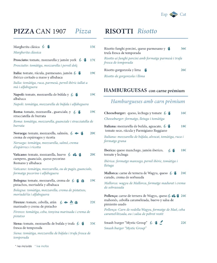 Menü_Can 1907 Restaurant_Pollença_Bild_3