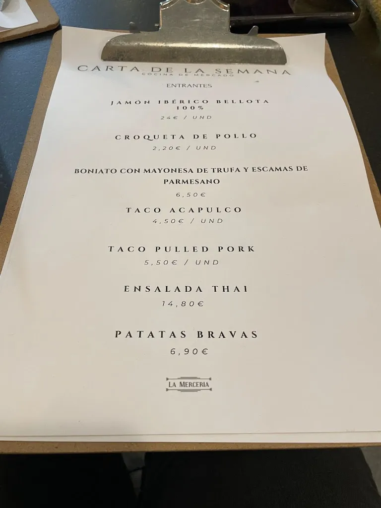 Menü_La Mercería Restaurante_Pollença_Bild_3