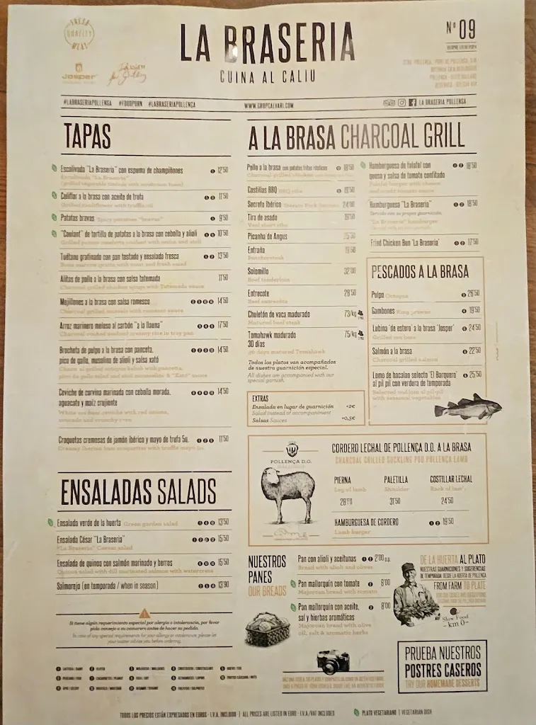 Menu_La Braseria Pollença_Pollença_immagine_1