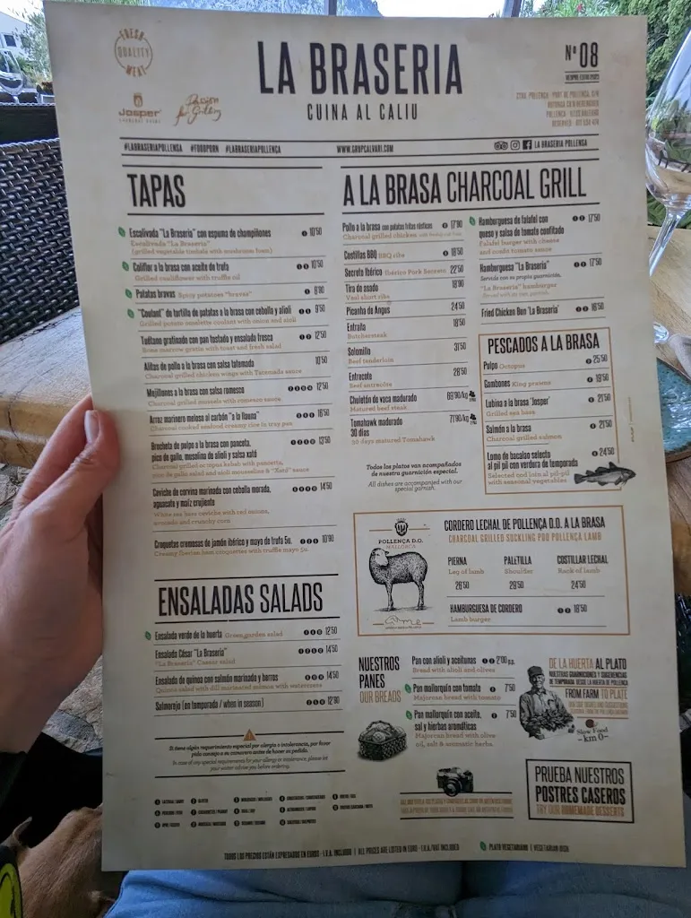 Menu_La Braseria Pollença_Pollença_immagine_2