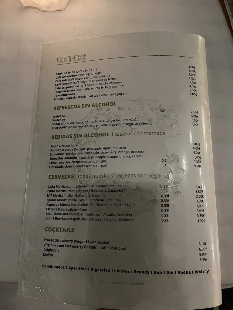 Menu_Bella Verde - Restaurante Vegano en Puerto de Pollença, Mallorca_Pollença_image_4