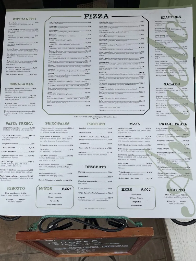 Menu_Angelo Restaurant_Pollença_immagine_1