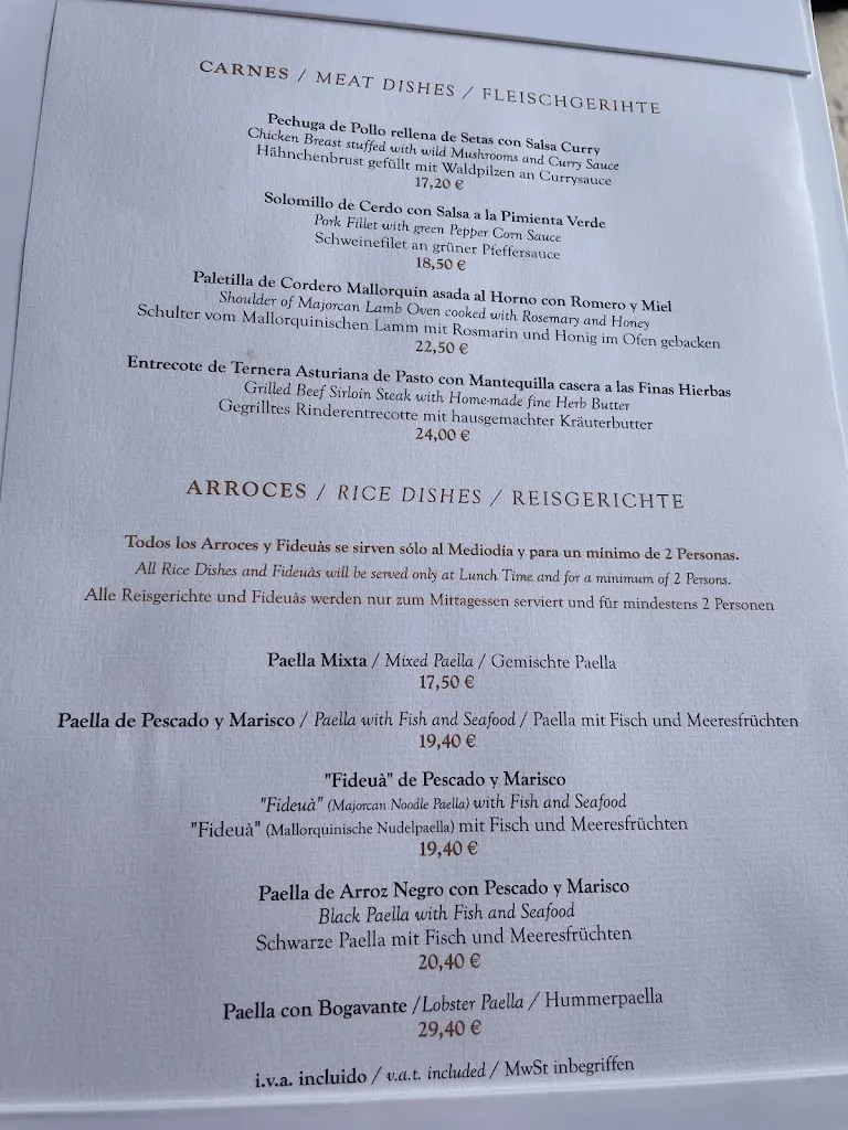 Menu_La Llonja Restaurant_Pollença_image_1