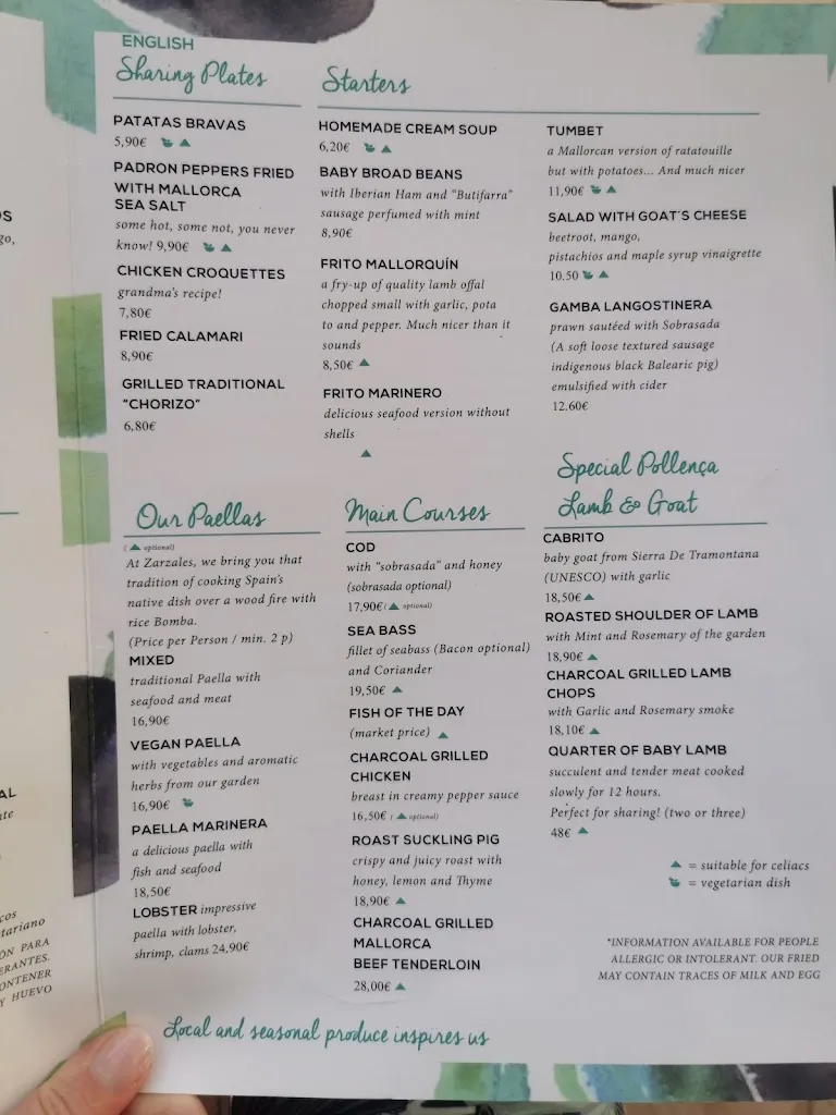 Menu_ZARZALES Restaurant_Pollença_image_2