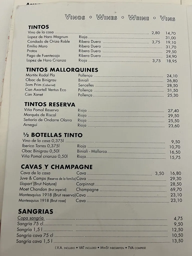 Menu_Restaurant BrisaMarina_Port de Pollença_immagine_1