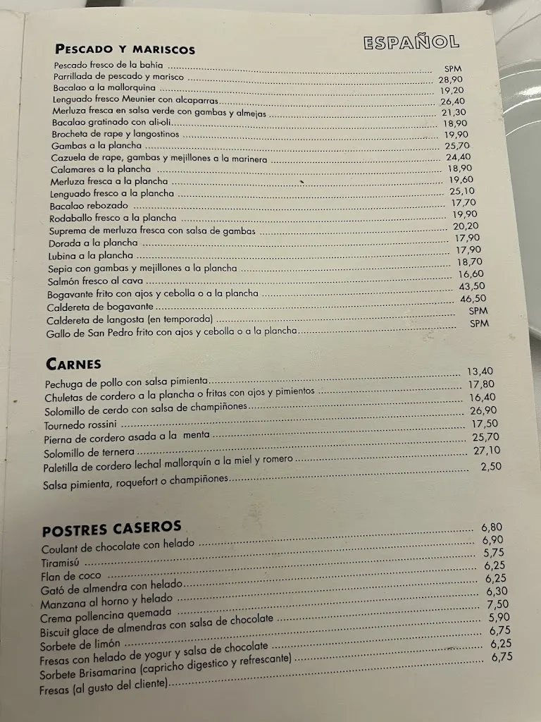 Menu_Restaurant BrisaMarina_Port de Pollença_immagine_4