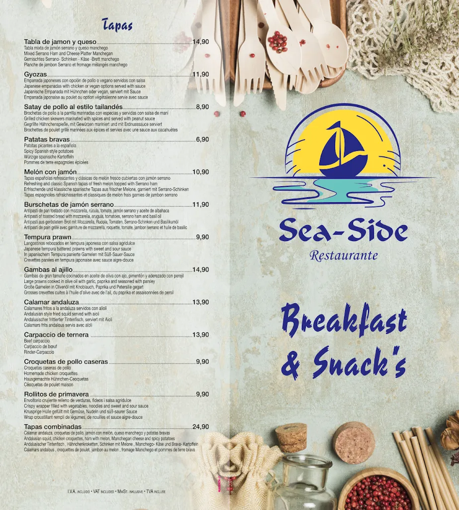 Menu_Sea Side Restaurante_Port de Pollença_image_1