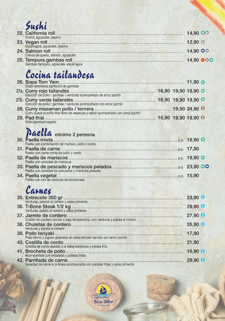 Menu_Sea Side Restaurante_Port de Pollença_image_2