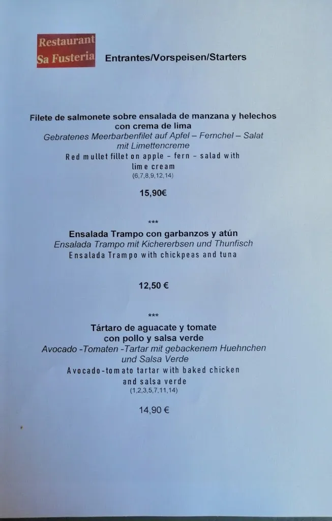 Menu_Restaurant Sa Fusteria_Salines Ses_image_4