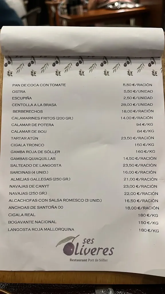 Menu_Ses Oliveres_Port de Sóller_image_2