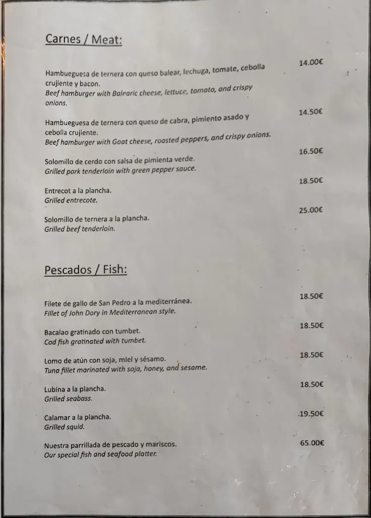 Menu_Bon Vi Restaurant_Port de Sóller_immagine_2