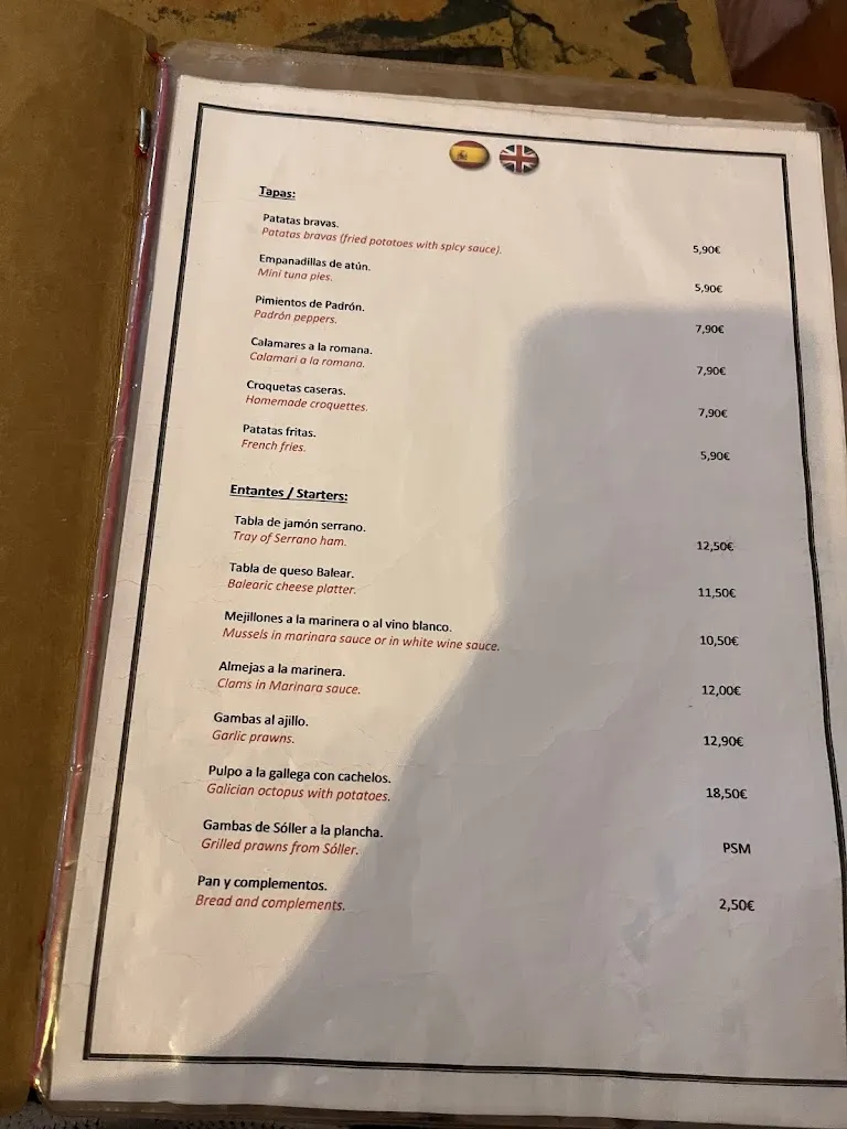 Menu_Bon Vi Restaurant_Port de Sóller_immagine_4