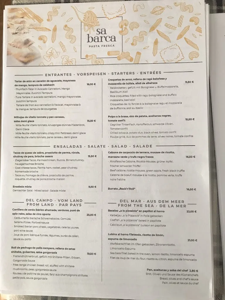 Menu_Restaurant Sa Barca_Port de Sóller_image_2
