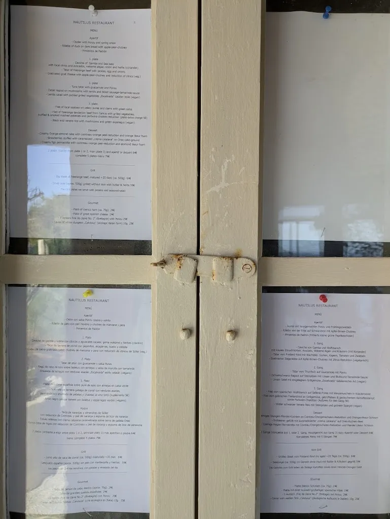 Menu_Restaurant Nautilus_Port de Sóller_immagine_1