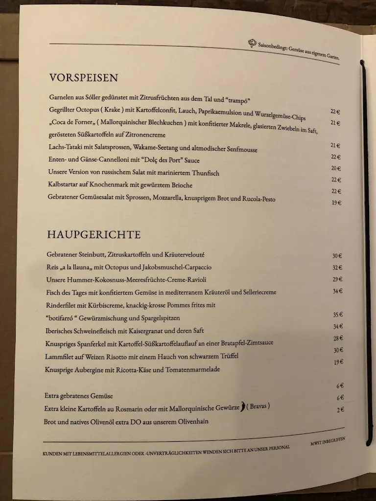 Menu_Sa Figuera Restaurant_Port de Sóller_image_2