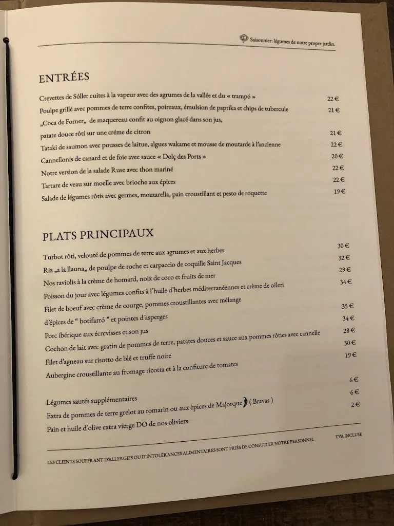 Menu_Sa Figuera Restaurant_Port de Sóller_image_3