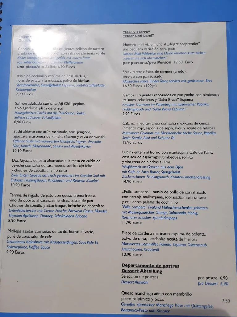 Menu_Restaurant Es Passeig/Port Sóller_Port de Sóller_image_2