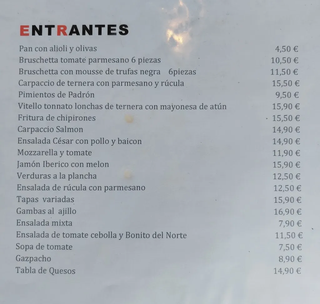 Menu_54 beach club_Port de Sóller_image_2