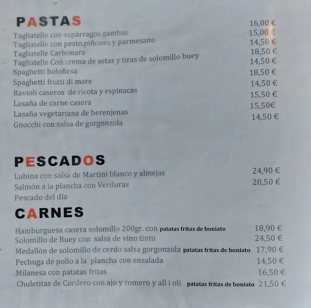 Menu_54 beach club_Port de Sóller_image_3