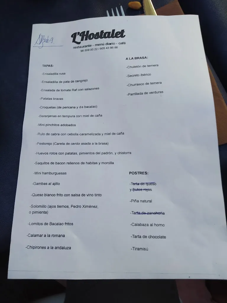 Menu_Restaurant L'Hostalet_Cocentaina_image_4