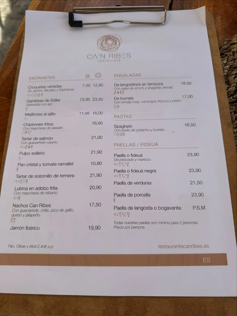 Menu_Ca'n Ribes_Port de Sóller_image_4