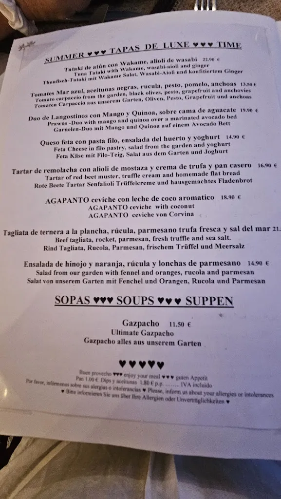 Menu_Restaurant Agapanto Flor de l'Amor_Port de Sóller_image_3