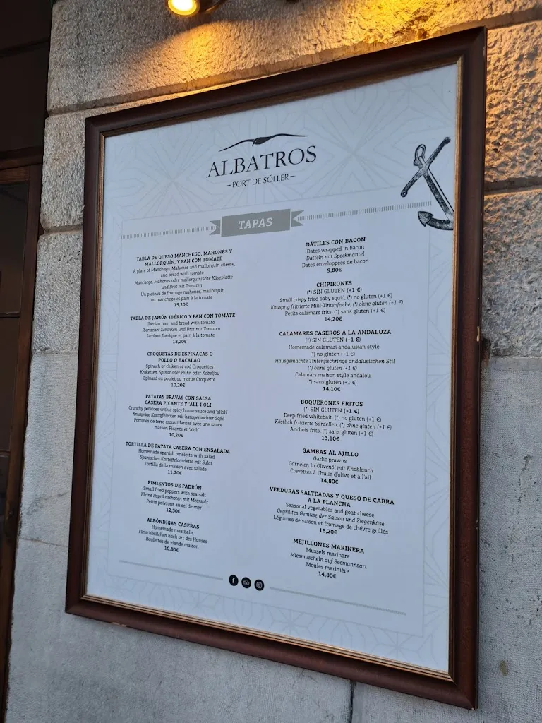 Menu_Bar Albatros_Port de Sóller_image_3