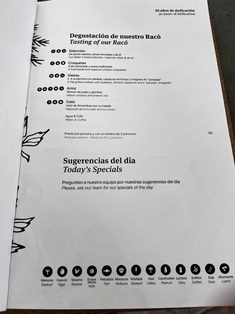 Menu_Restaurant Es Racó d'es Port_Port de Sóller_immagine_1