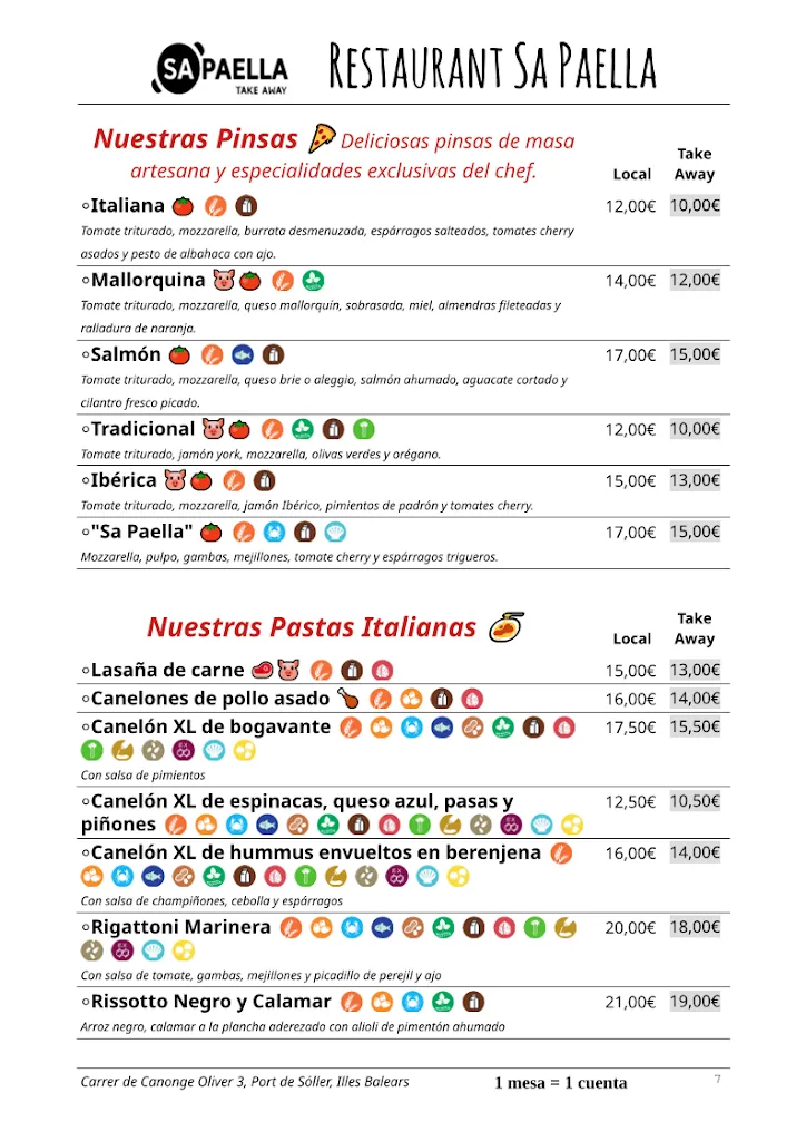 Menu_Sa Paella Restaurante & Take Away_Port de Sóller_image_1