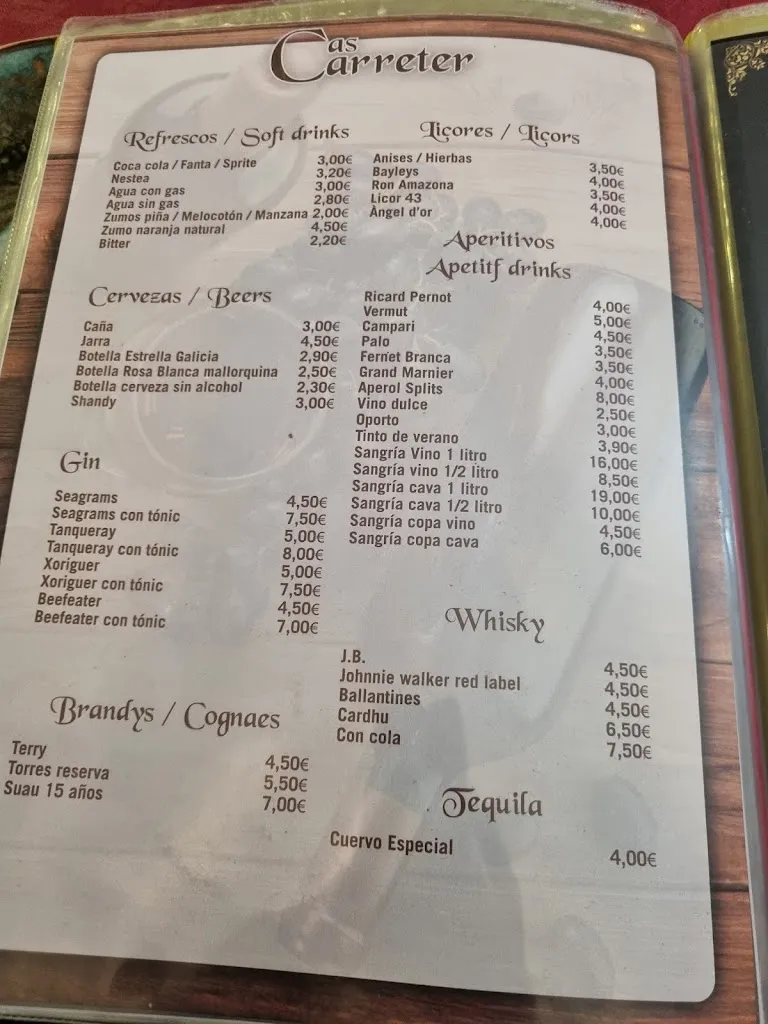 Menu_Restaurante Cas Carreter_Port de Sóller_image_1