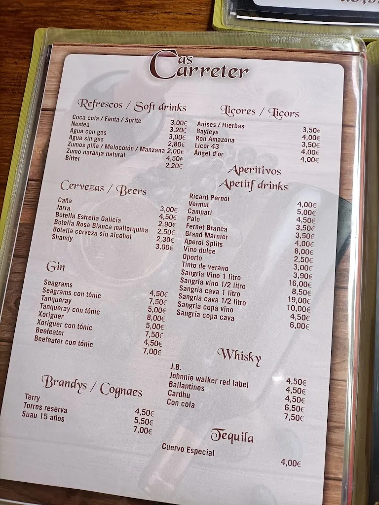 Menu_Restaurante Cas Carreter_Port de Sóller_image_2