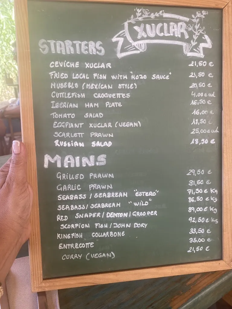 Menu_Chiringuito Cala Xuclar_Sant Joan de Labritja_image_1