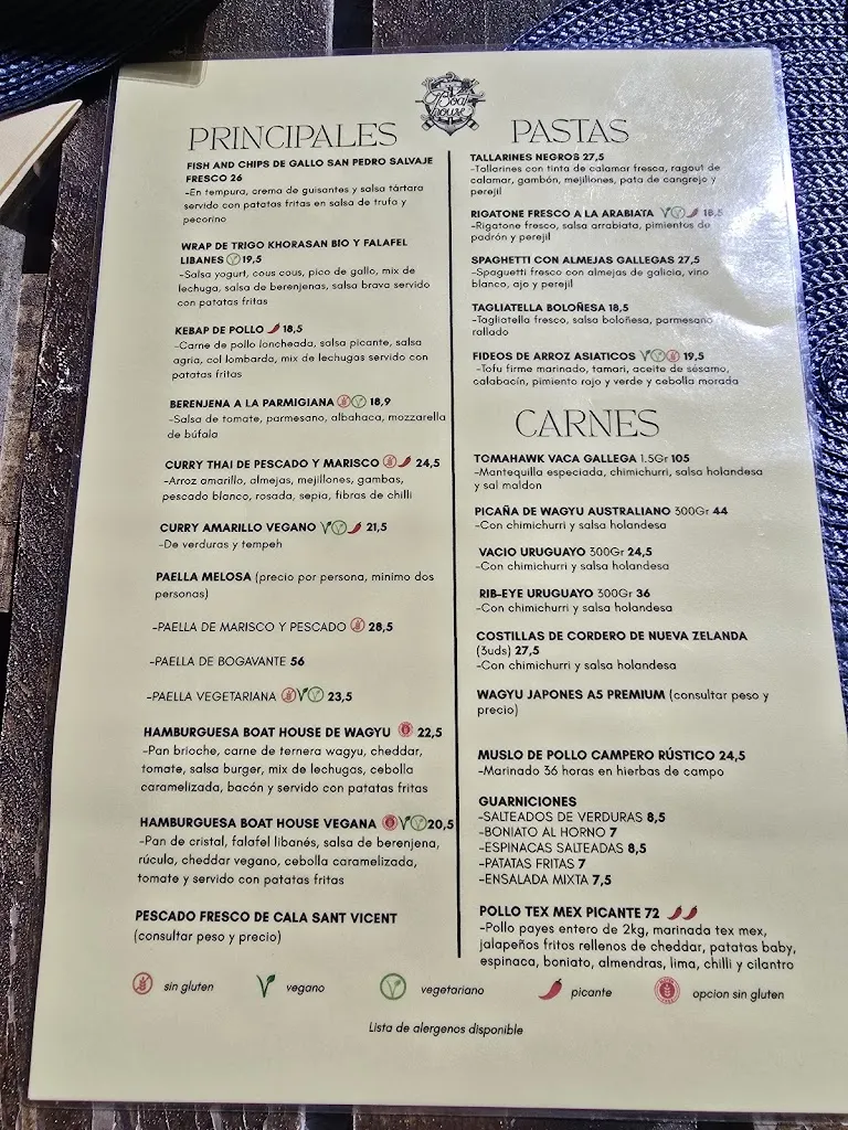 Menu_The Boat House_Sant Joan de Labritja_image_1