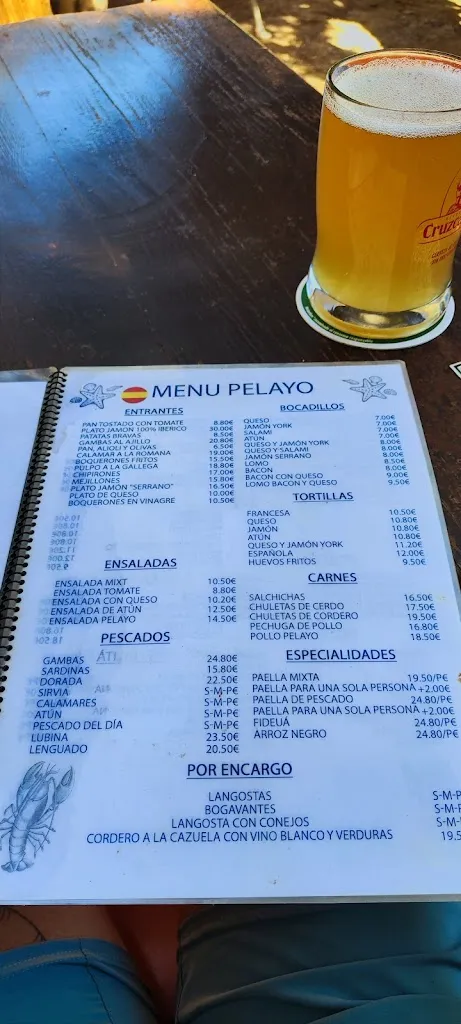 Menu_Pelayo Chiringuito_Sant Francesc de Formentera_image_4
